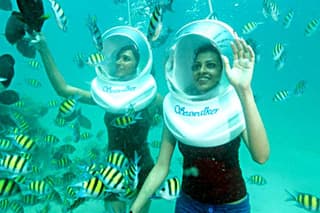 Sea Walking Experience at Tanjung Benoa