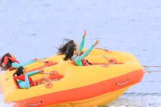 Donut Boat Ride in Tanjung Benoa Beach Bali with Transport