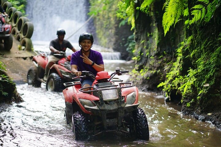 Bali Quad Bike Through Gorilla Cave - Monkey Forest and Waterfall — photo 1 of 28