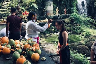 Purifications at Beji Griya Waterfalls
