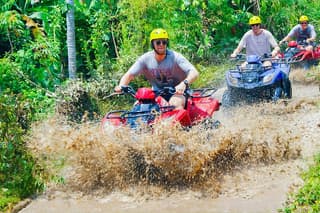 Ubud ATV Ride Through Elephant Cave, Monkey Forest, Waterfall