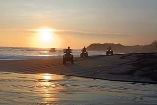 Sunset Bali ATV Ride in The beach