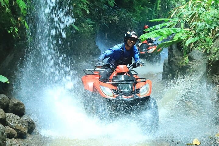 Ubud ATV Quad Bike through river, Jungle, waterfall & rice fields — photo 1 of 12