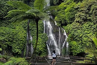 North Bali Ulundanu Temple, Handara Gate , Waterfall