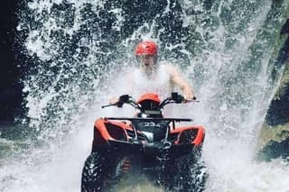 Bali ATV Ride Waterfall and Thunel Track Ubud bali at Kuber