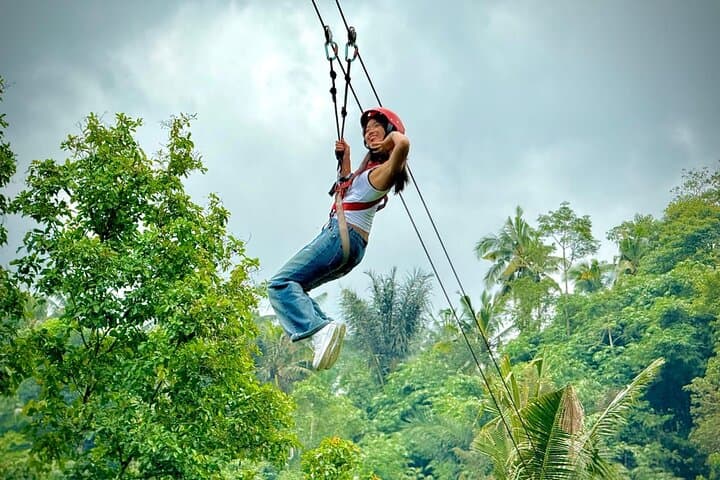 Bali Ubud Zipline, Monkey Forest and Waterfall Adventure — photo 1 of 7