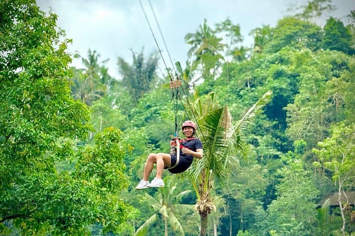 Bali Ubud Zipline River Rafting and Rice terrace Tour with Lunch — photo 1 of 6