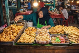 Bali: Night Market & Local Warung Food Tour with 15+ Tastings