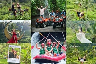 Ubud: ATV Rafting + Zipline, Swing, Sky Bike in Bali Rice Terrace