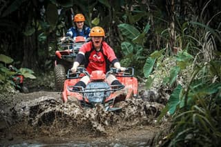 Bali Gorilla Face ATV Quad Bike Jungle Swing and Waterfall