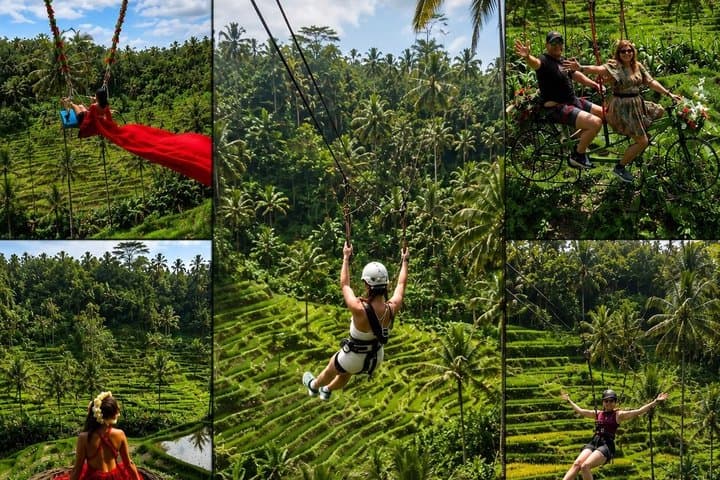 Ubud: Zipline, Sky Bike, And 4 Spot Swing In Private Rice Terrace — photo 1 of 24