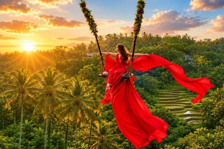 Ubud Waterfalls, Tegalalang Rice Teracces With Bali Swing Tour — photo 1 of 21