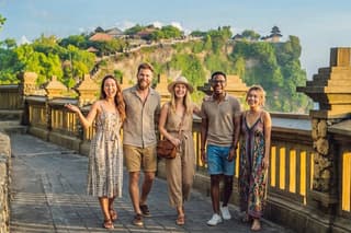 Bali Uluwatu Temple with Kecak Fire Dance Sunset Tour and Dinner