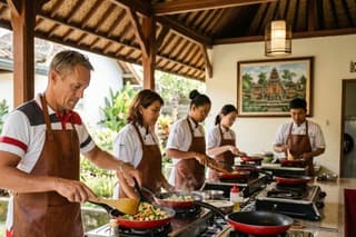 Afternoon Cooking Class & Making Bali Offering with Dinner