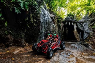 Bali: Ubud Buggy Adventure Dragon Cave, Waterfall, Rice field,Mud