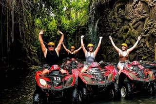 Bali ATV Ride Ubud Waterfall,RiceField,River,KingKong-Temple Cave