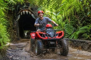 Ubud ATV Adventure Through Waterfall River and Tunnel