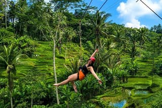 Bali Ubud Zipline and ATV Ride Gorilla Temple Run Adventure
