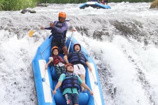 Rafting Telaga Waja River with optional transfer, zipline & lunch