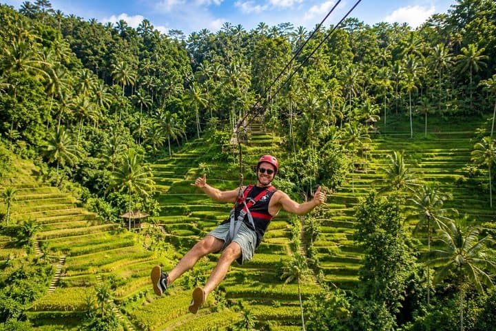Ubud Zipline Adventure ,Rice terrace and Waterfall Tour — photo 1 of 11