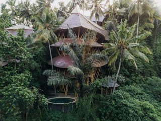 Temple House 3bds Eco Bamboo House Pool River View