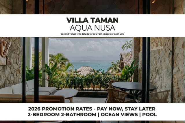 Villa Taman - Two-Bedroom Villa With Private Pool and Ocean View
