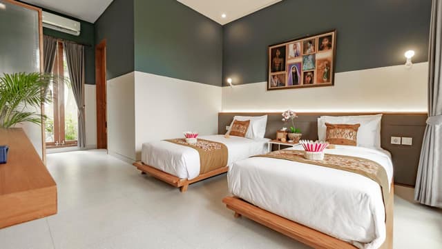 Double or Twin Room with Rice Field View