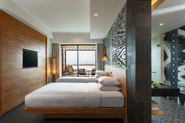 Deluxe Terrace Ocean Twin, Guest room, 2 Twin/Single Bed(s) with Free Scheduled Shuttle to Hotel’s Beach Facility