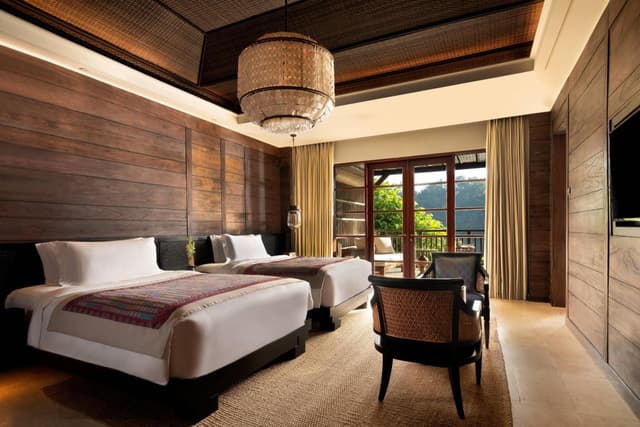 Mandapa Suite, 1 Bedroom Larger Suite, 2 Queen, Resort view