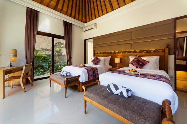 One-Bedroom Private Pool Twin Bed Villa With Hot Tub