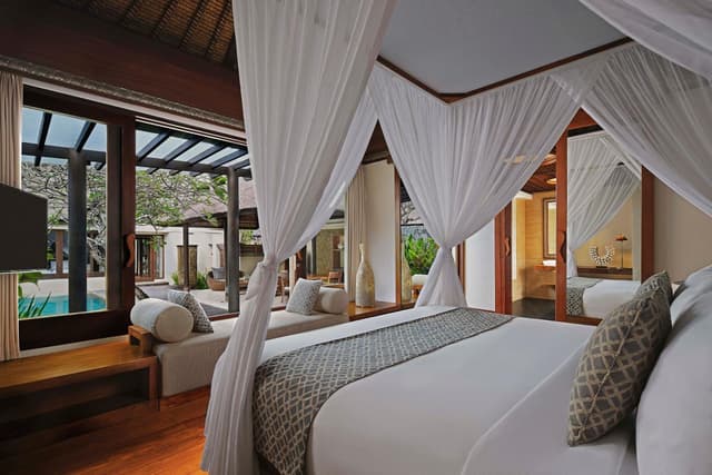 Three-Bedroom Villa with Pool and Garden View