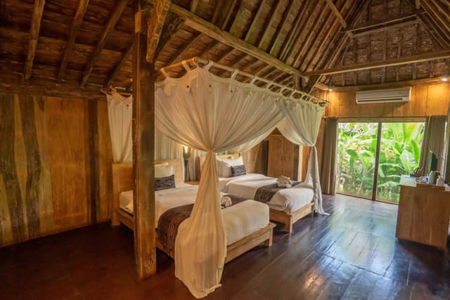 Wooden Joglo Twin Villa