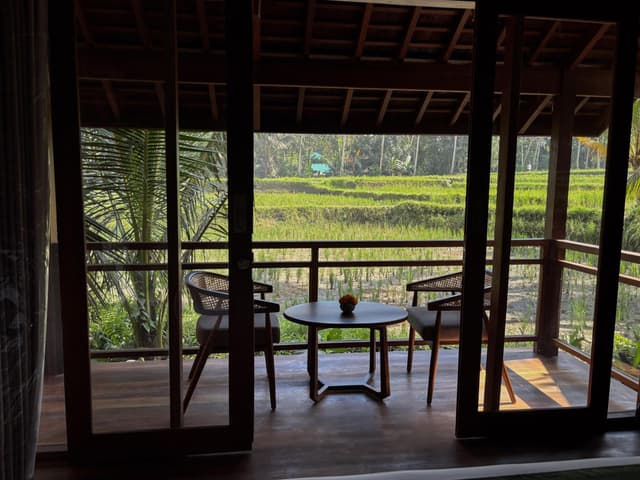 Rice Field Heated Pool Villa with Free Benefit