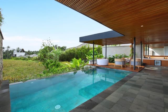 Grand 2 Bedroom Private Pool Villa with Ricefield View