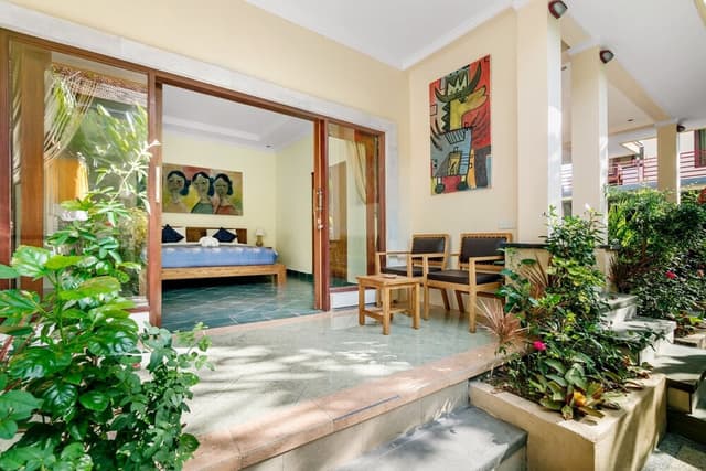 Deluxe Double Room, Terrace, Garden View