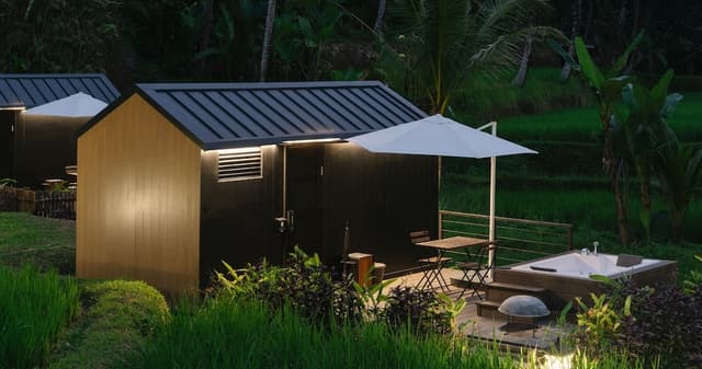 Deluxe Cabin, 1 Double Bed, Hot Tub