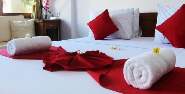 Romantic Double Room, 1 Queen Bed with Sofa bed, Bathtub