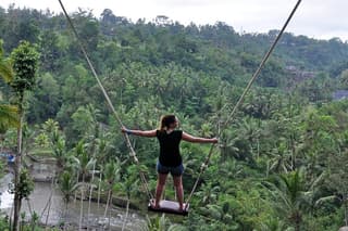 Bali Swing Ubud Volcano and bamboo forest trekking
