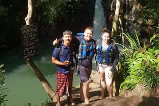 Jumping Sliding at Aling- aling Waterfall - Wanagiri Hidden Hill - Handara Gate
