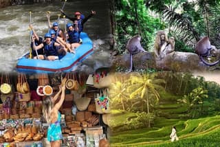 Full day Ubud Tour Bali Rafting, Monkey Forest and Rice Terrace
