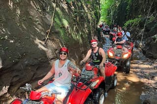 Bali ATV Bike Cave and waterfall with Lunch