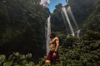 North Bali Sekumpul and Banyumala Waterfalls with Rice Terraces