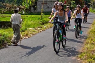 Bali Cycling Explore Village and Firefly Conservation with Lunch