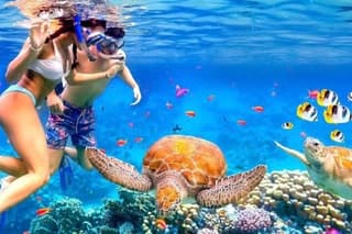 Bali Blue Lagoon Snorkeling and White Water Rafting with transfer