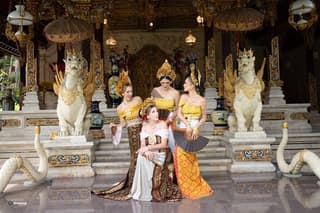 Professional Photoshoot Wearing Traditional Outfit in Bali