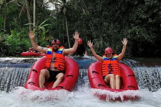 Ubud: Hidden Canyon River Tubing Adventure with Lunch