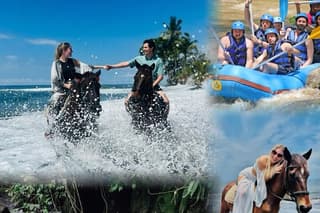 Bali Horse riding combines Bali rafting