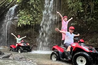 Bali Go Quadbike with Waterfall and Gorilla Monkey Cave