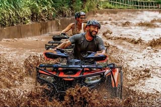 Bali ATV Quad Bike Tour, Water Rafting & River Pool Bar in Ubud