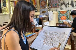 Private Bali Batik Class, Temple and Waterfall Tour-All Inclusive